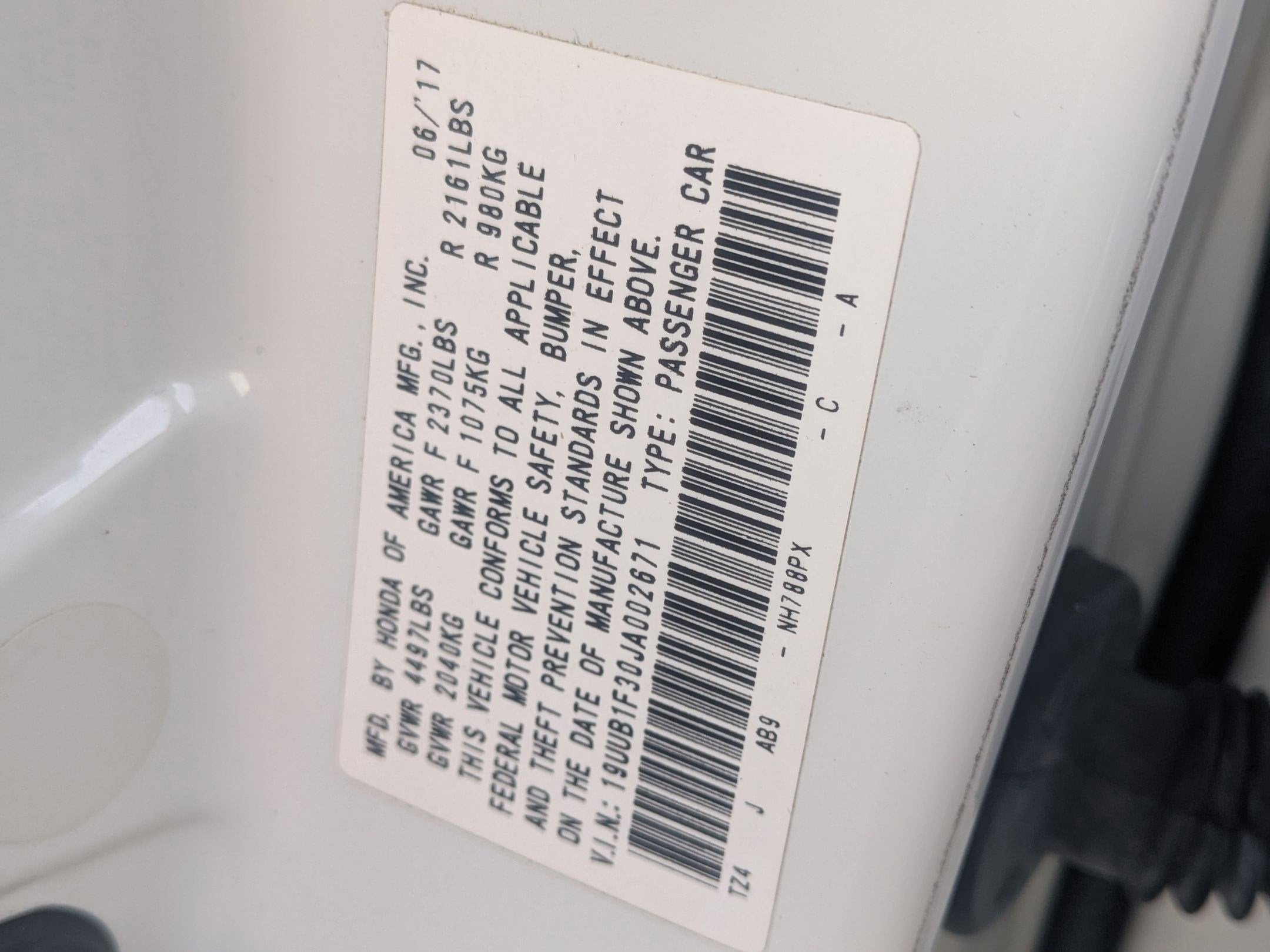 2018 Acura TLX 2.4L (DCT)