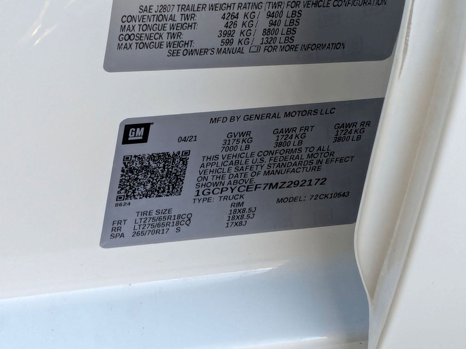 2021 Chevrolet Silverado 1500 Custom Trail Boss