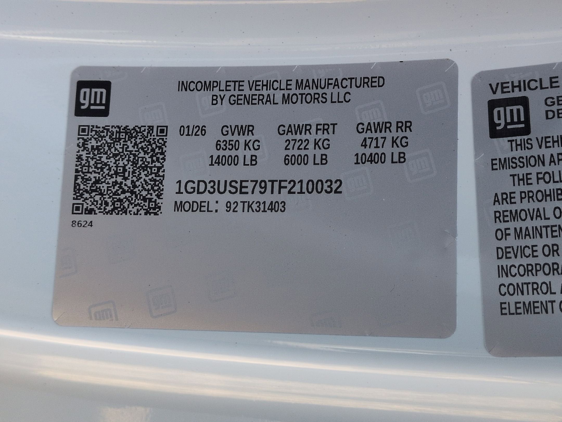 2026 GMC Sierra 3500 HD Chassis Cab Pro