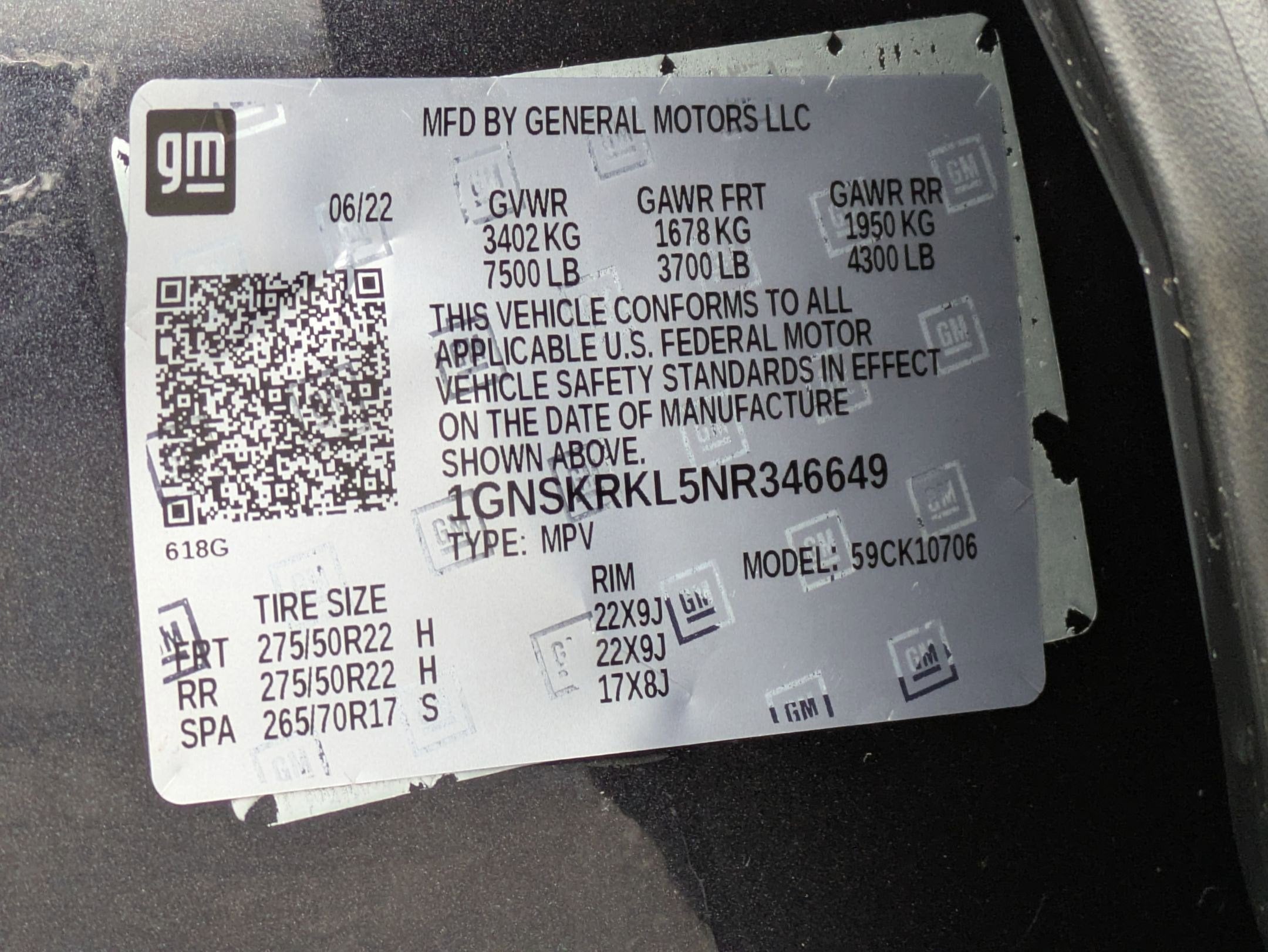 2022 Chevrolet Tahoe RST