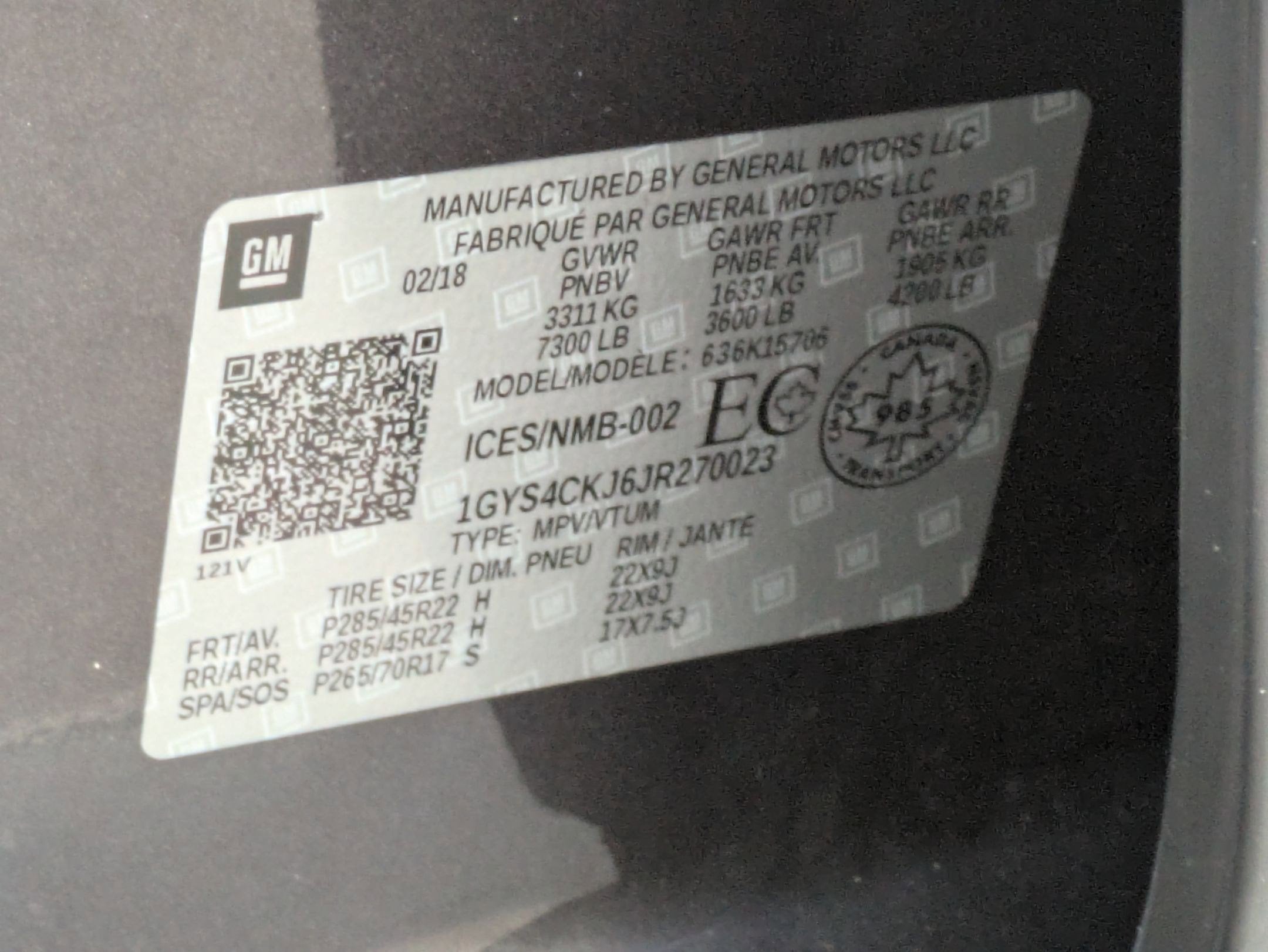 2018 Cadillac Escalade Premium Luxury