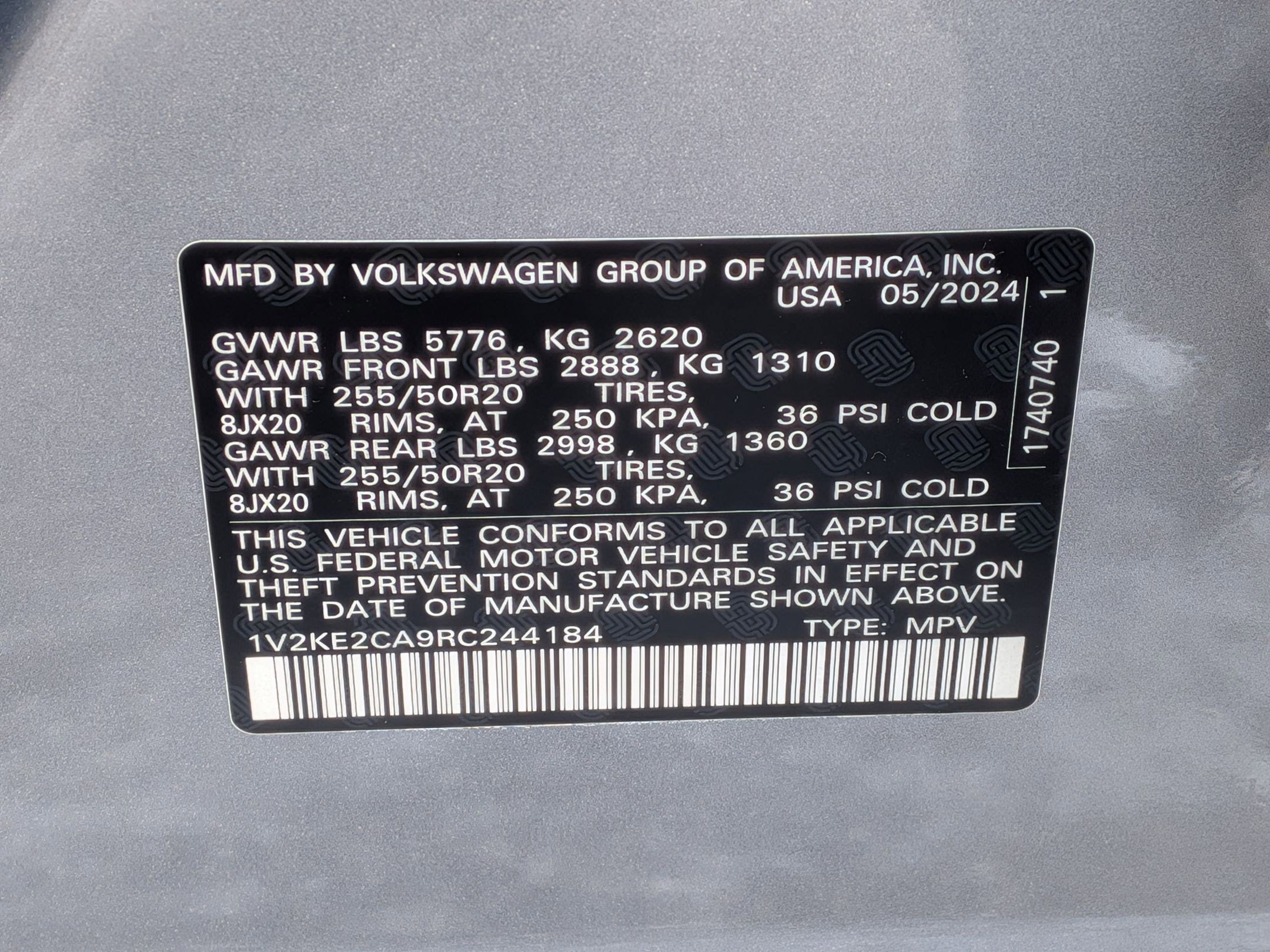 2024 Volkswagen Atlas Cross Sport 2.0T SE w/Technology