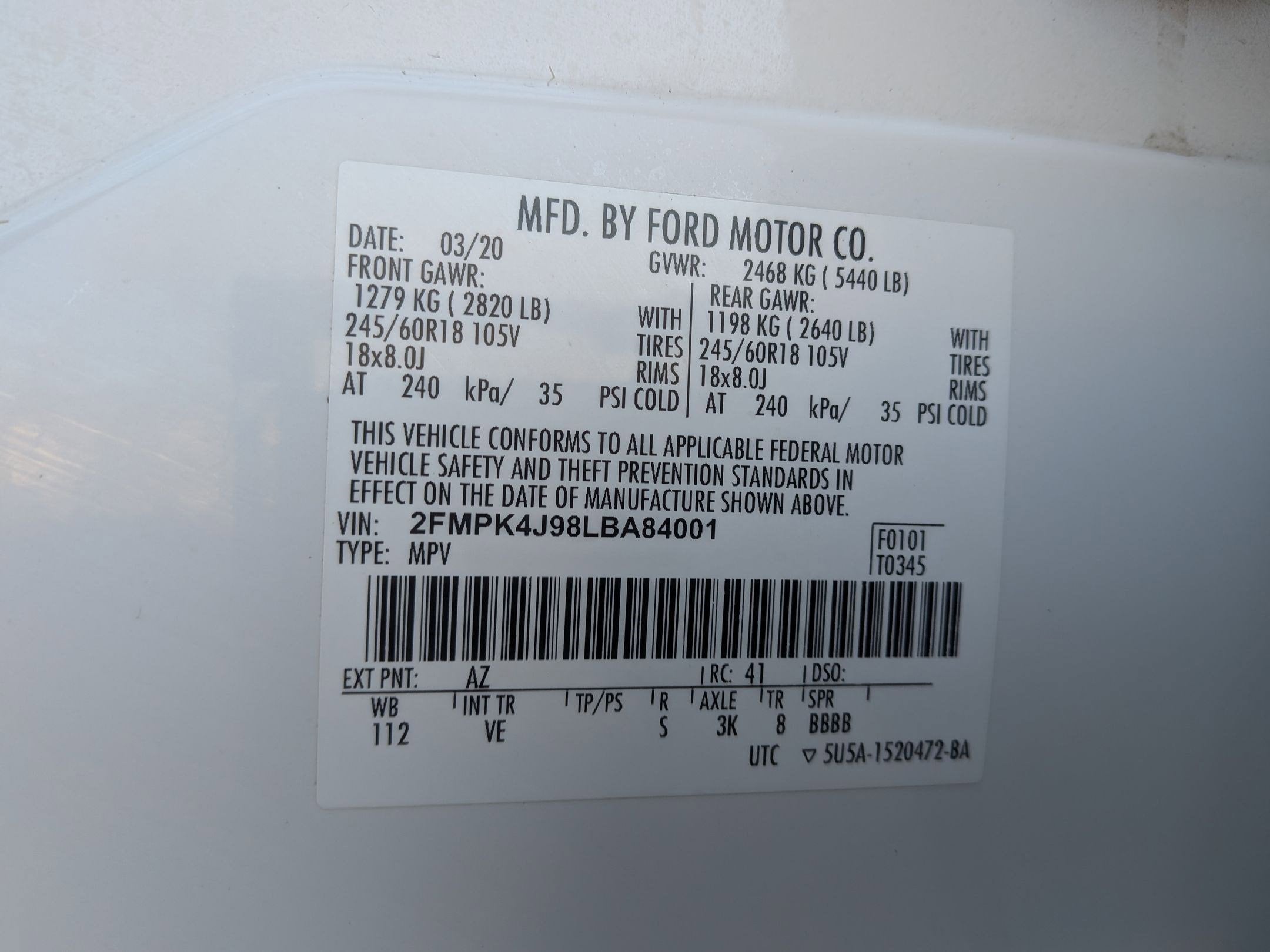 2020 Ford Edge SEL