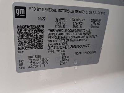 2022 Chevrolet Silverado 1500 LT Trail Boss