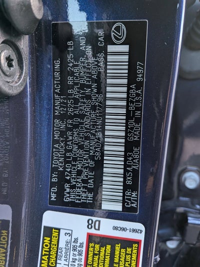 2022 Lexus ES ES 350