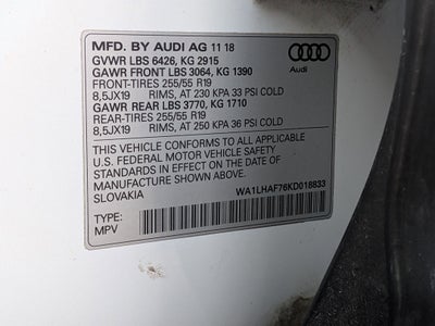 2019 Audi Q7 Premium Plus